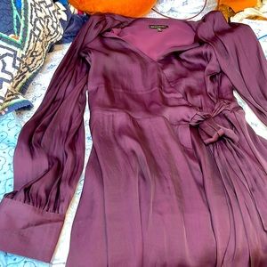 Violet Satin Dress